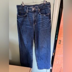 Old Navy Extra High Rise Sky High Wide Leg Jeans Size 8